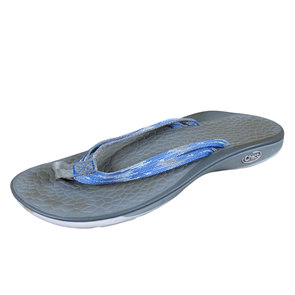 Chaco Playa Pro Web Women Sandals Size 6 Athletic Outdoor Flip Flops Gray Blue